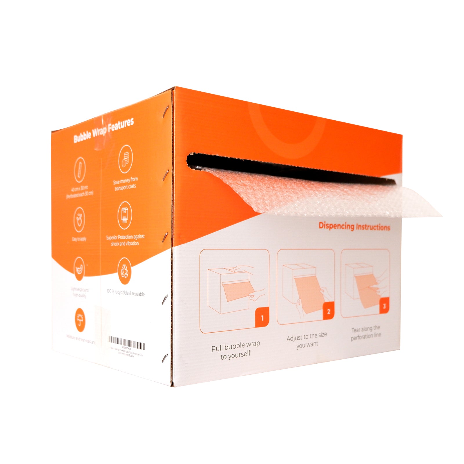 Perforated Bubble Wrap with Dispenser Box