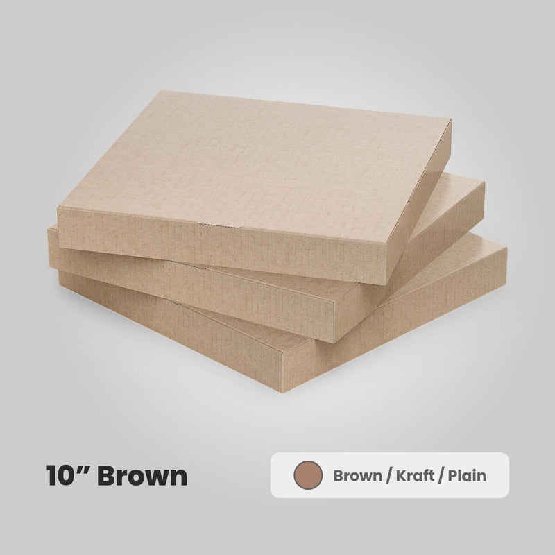 10 inch pizza boxes brown
