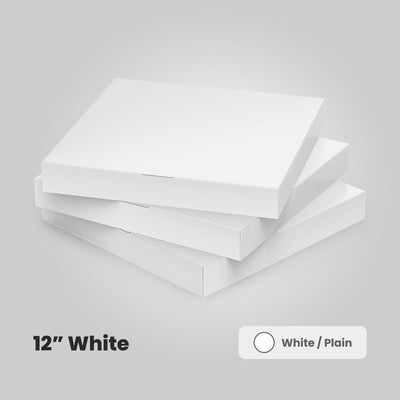 12 inch white plain pizza boxes for sale