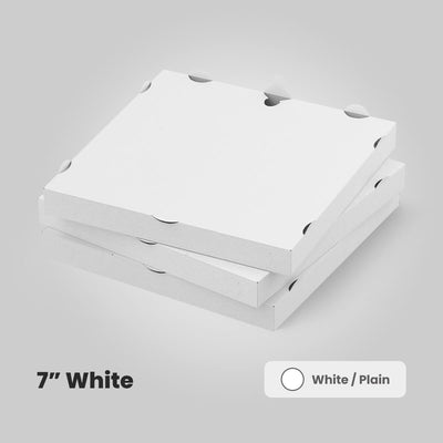 7 inch pizza boxes white
