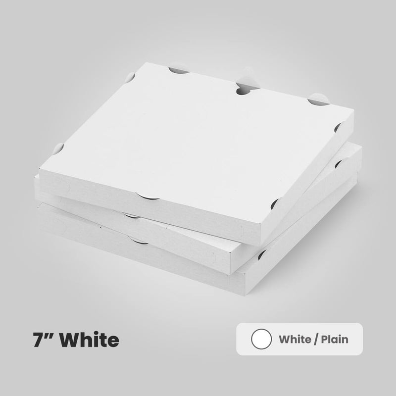 7 inch pizza boxes white