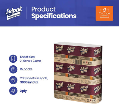 Selpak Professional Extra Z-Fold Dispenser Towel