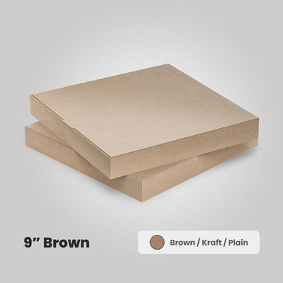 9 inch pizza boxes brown