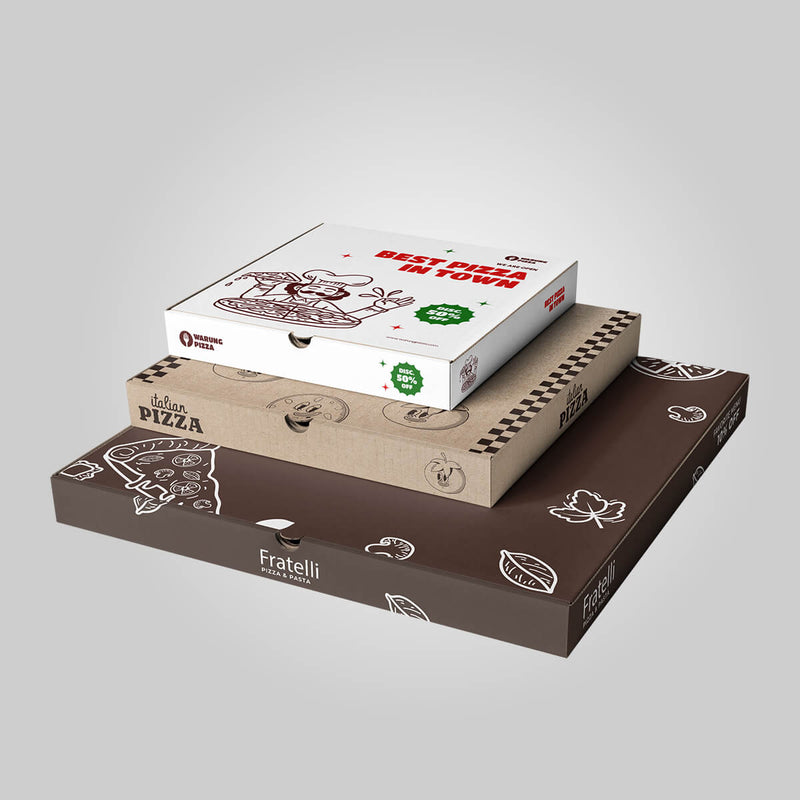 Custom printed pizza boxes