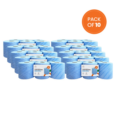 Eco Blue Roll Centrefeed 2 Ply Embossed Paper Towel - 250 Sheets