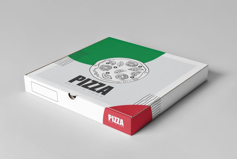 Generic Printed White Pizza Boxes