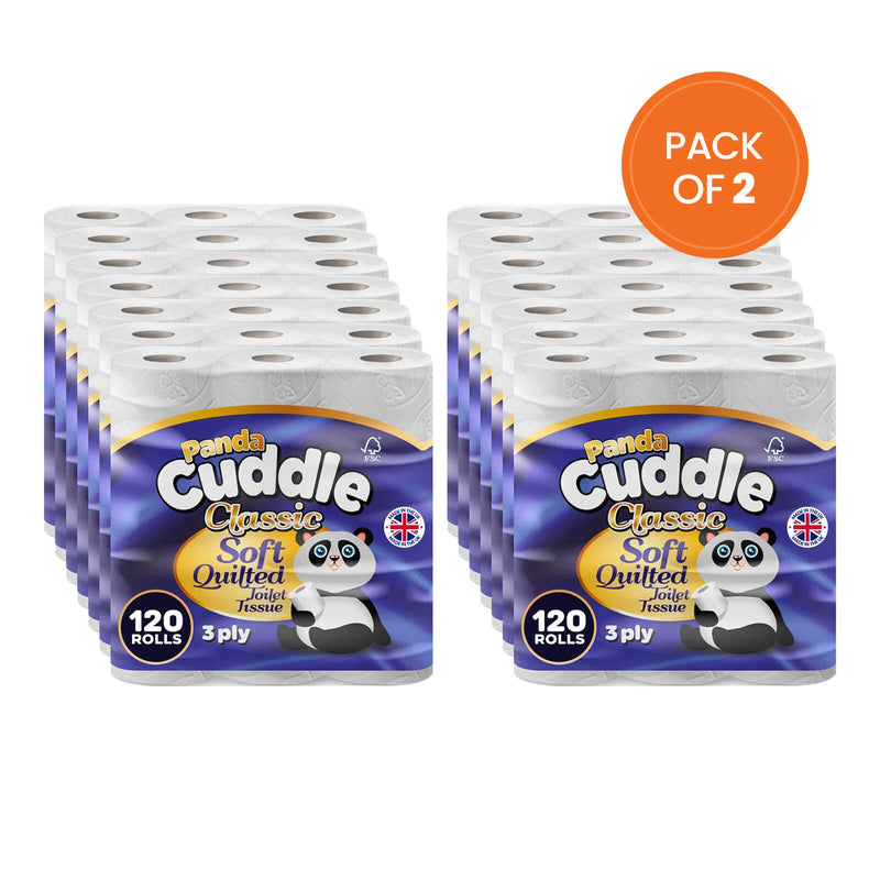 Panda Cuddle Toilet Paper 120 Rolls