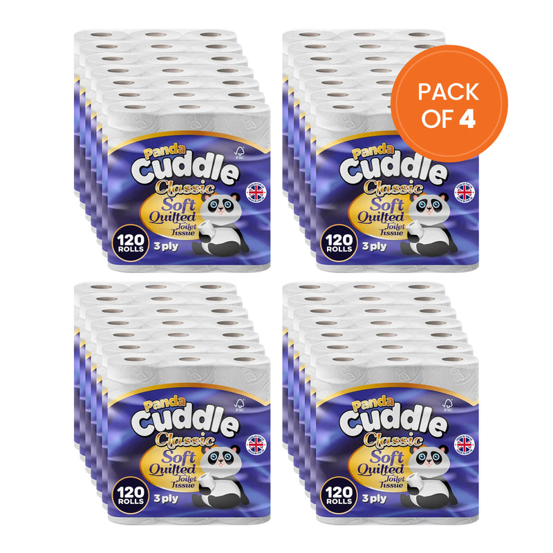 Panda Cuddle Toilet Paper 120 Rolls