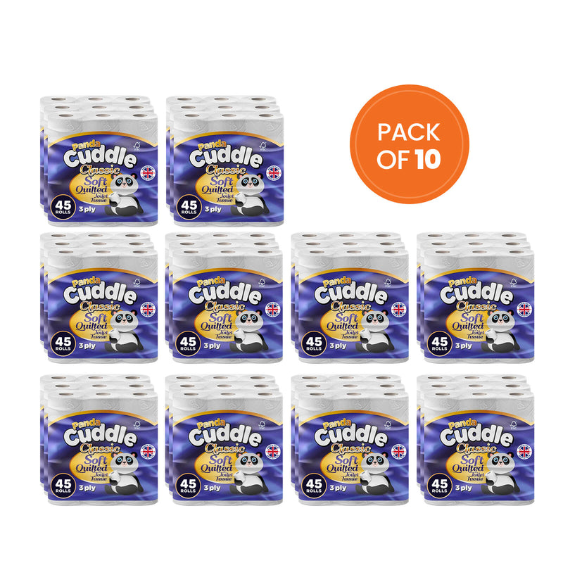 Panda Cuddle Toilet Paper 45 Rolls