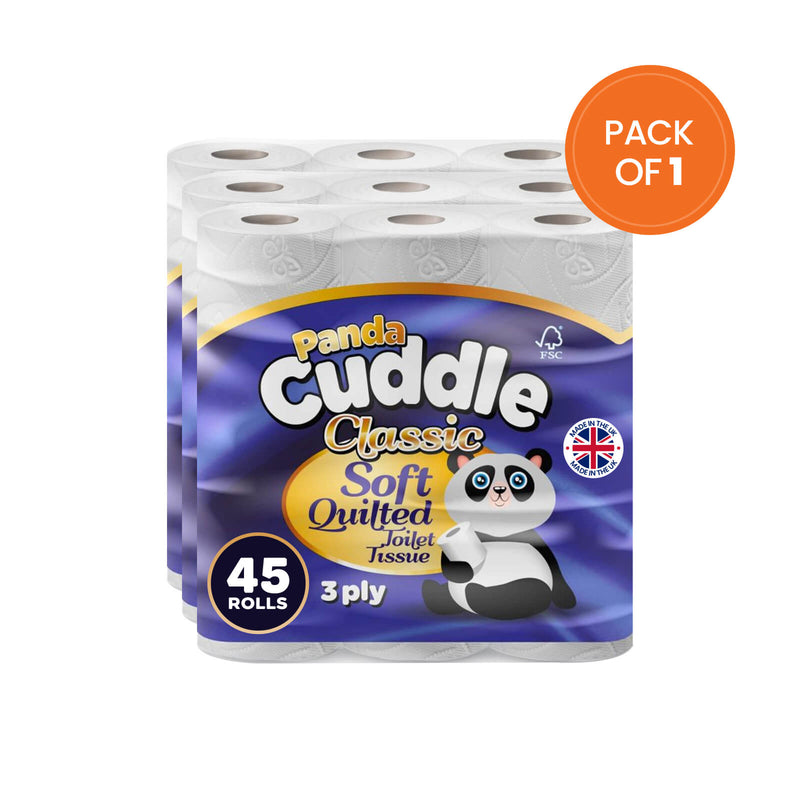 Panda Cuddle Toilet Paper 45 Rolls