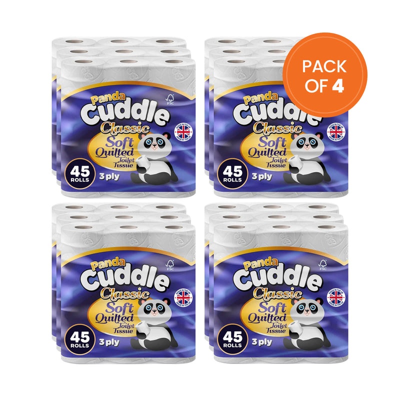 Panda Cuddle Toilet Paper 45 Rolls