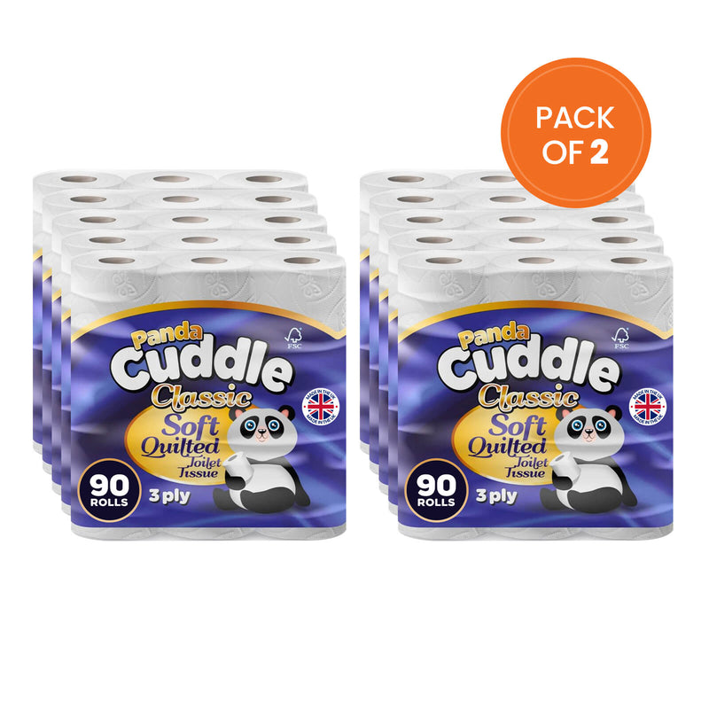Panda Cuddle Toilet Paper 90 Rolls