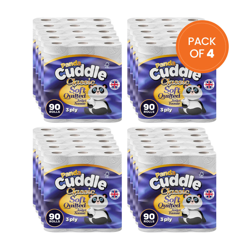 Panda Cuddle Toilet Paper 90 Rolls