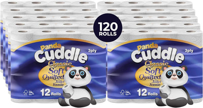 Panda Cuddle Toilet Paper 120 Rolls
