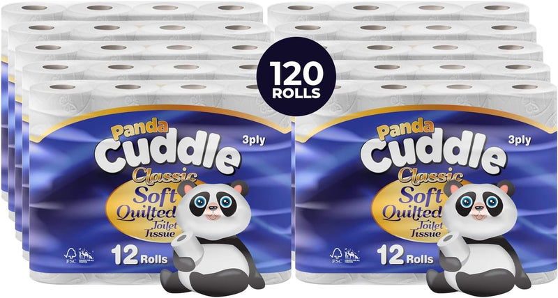 Panda Cuddle Toilet Paper 120 Rolls