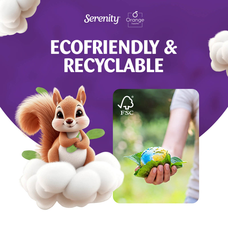 Serenity Soft 3-Ply Quilted Toilet Paper 72 Rolls