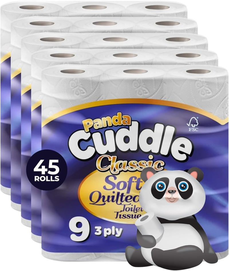 Panda Cuddle Toilet Paper 45 Rolls