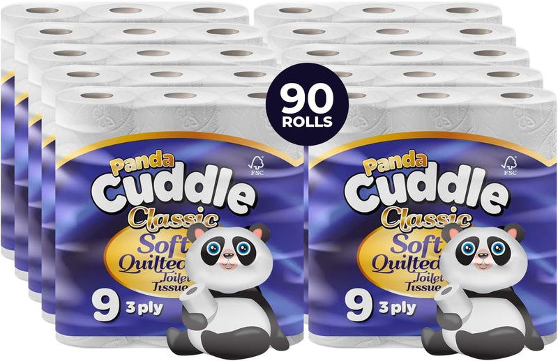 Panda Cuddle Toilet Paper 90 Rolls