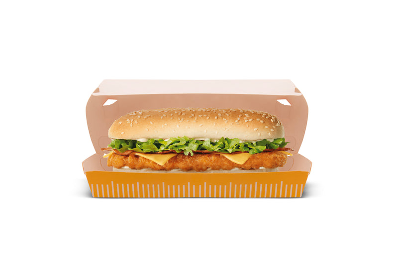 Printed Sandwich Boxes - Orange Packaging UK